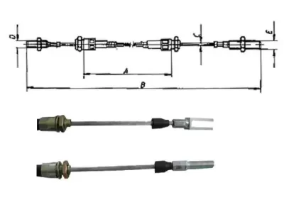 Cablu frana AL-KO 1095SL/1660