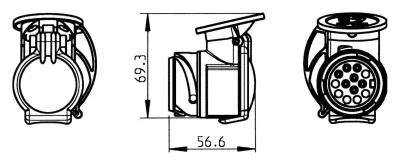 Adaptor ERICH JAEGER  13/7 pini - imagine 2