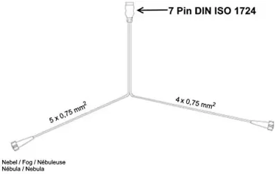 Cablu conectare ASPÖCK, 5m, 7/5 pini - imagine 2