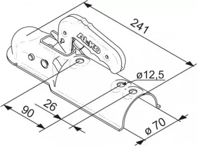 Cupla AL-KO AK 7-C, 750 kg - imagine 2