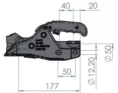 Cupla AL-KO AK 301, 3000 KG - imagine 2