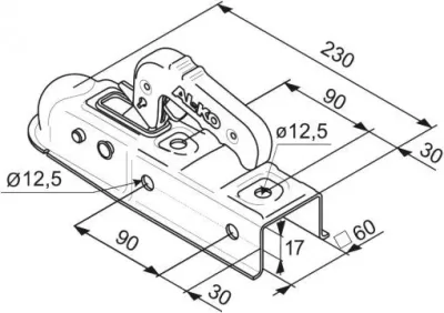 Cupla AL-KO AK 7-E, 750 kg - imagine 2