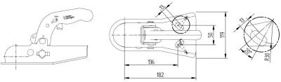 Cupla KNOTT AKFW 7,5, 750 kg - imagine 2