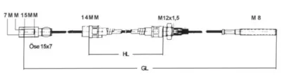 Cablu frână AL-KO Longlife,530/785 mm - imagine 2