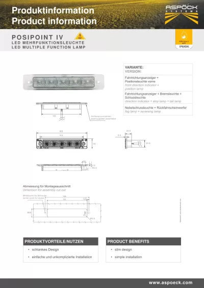 Lampa ASPÖCK Posipoint IV LED - imagine 3