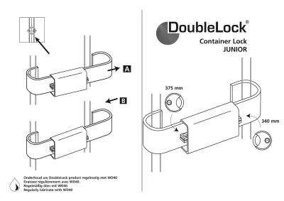 Dispozitiv inchidere cu lacat DOUBLELOCK - imagine 3