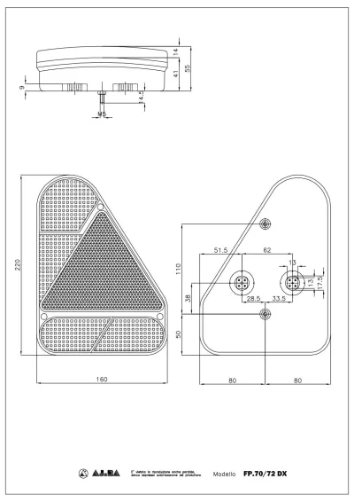 Lampa spate dreapta AJ.BA FP.72 - imagine 3