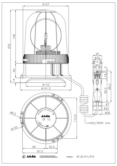 Girofar AJ.BA Pulsar GF.20 - imagine 4