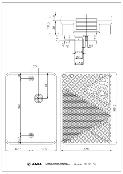 Lampa spate stanga AJ.BA RL.93 - imagine 5