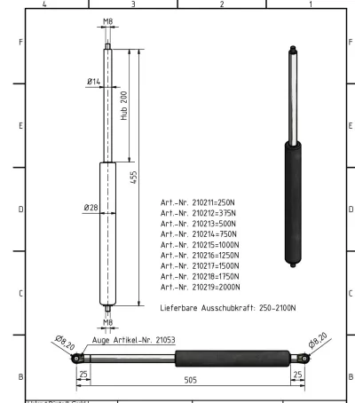 Amortizor Al-ko/Knott 14/28, 1500 N