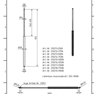 Amortizor Al-ko/Knott 14/28, 1500 N