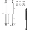 Amortizor Al-ko/Knott 14/28, 1500 N, 955 mm