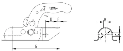 Cupla KNOTT K20-A, 2000 kg, Ø 50 mm - imagine 2