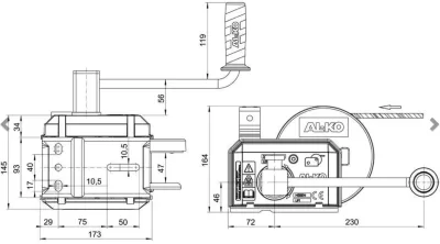 Troliu AL-KO 501 A Plus, 500 kg - imagine 2