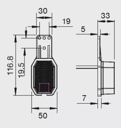 Lampa marcare laterala ASPÖCK Flexipoint LED - imagine 2