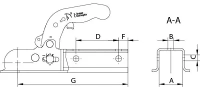 Cupla KNOTT K7,5-E, -750 kg, Ø 70 mm - imagine 2