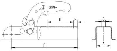 Cupla KNOTT K7.5-L, 750 kg - imagine 2