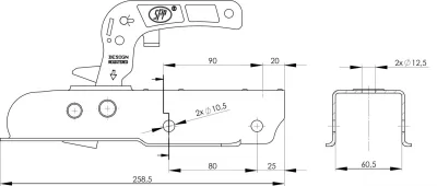 Cupla SPP ZSK-750I, -750 kg, 60,5 mm - imagine 2