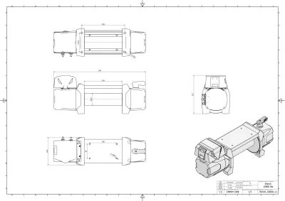 Troliu PUNDMANN 44,5 kN, 4537 kg, 12 V - imagine 5