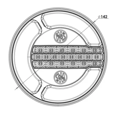 Lampa LED WAŚ W154/12 - imagine 5