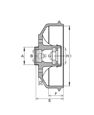 Tambur franaWAP Ø 230 x 50 mm